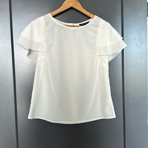 Ivory white blouse from banana republic petite small